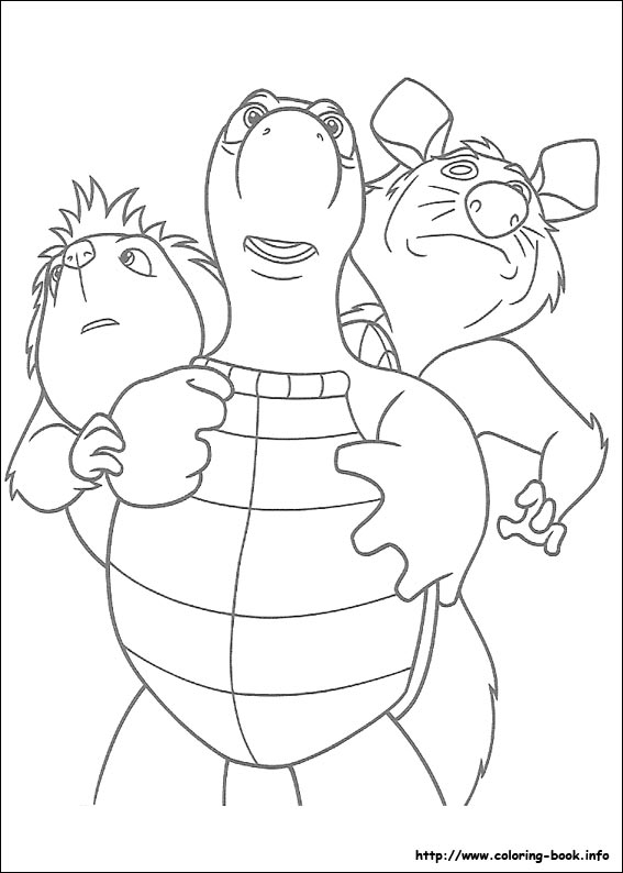 Over the hedge coloring picture